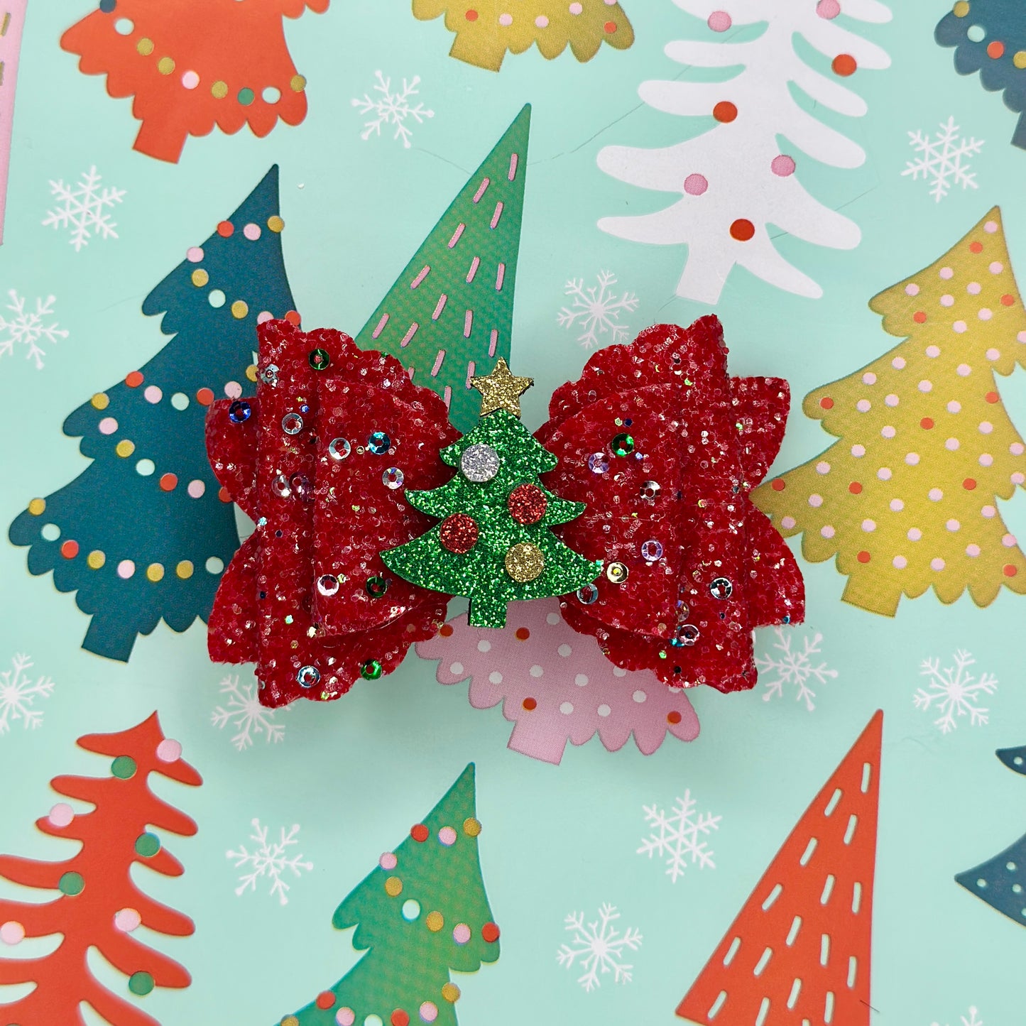 Xmas Tree/ Gingerbread 2-pack • Hair Bows