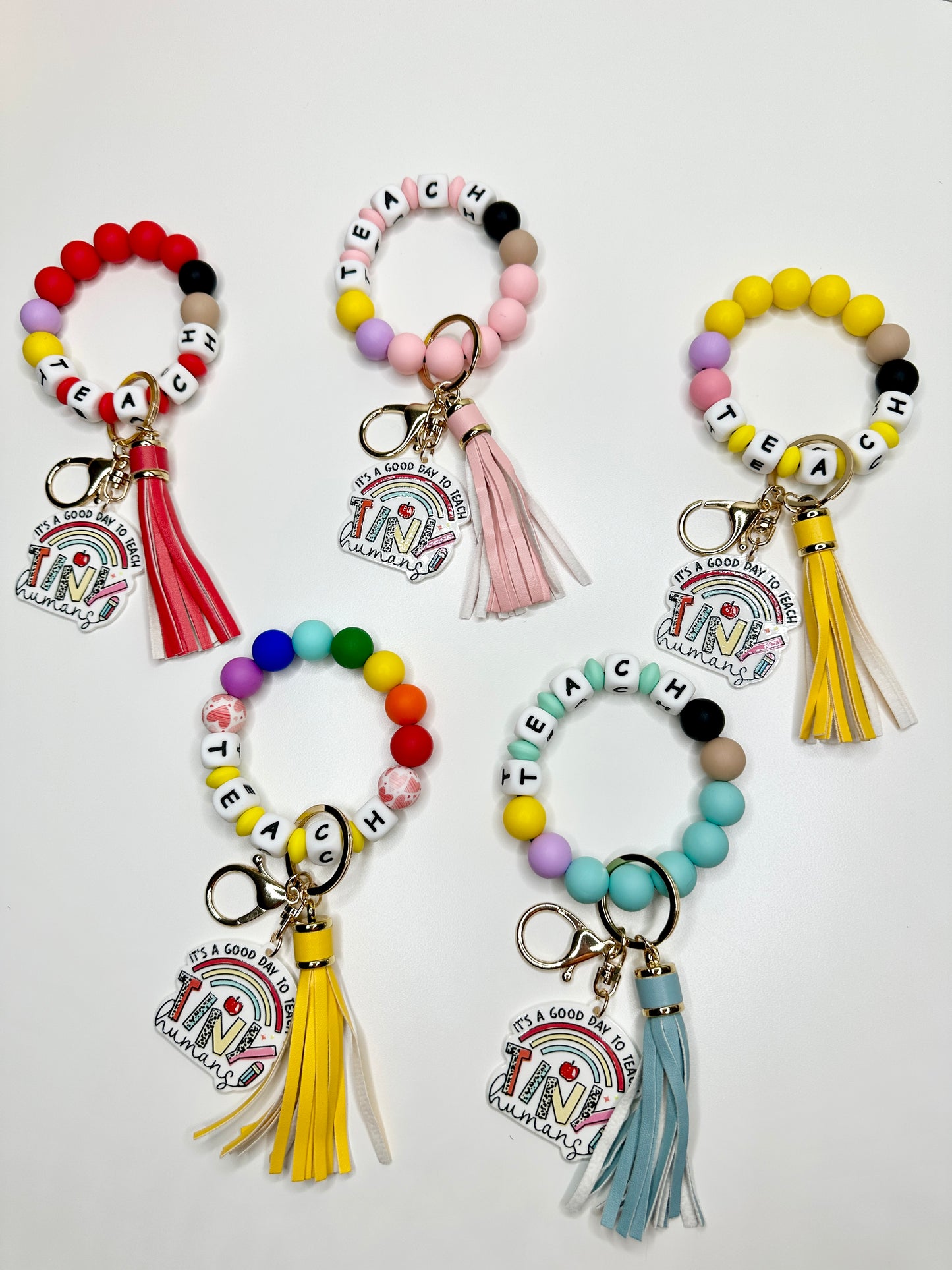 TEACH Bracelet Keychain