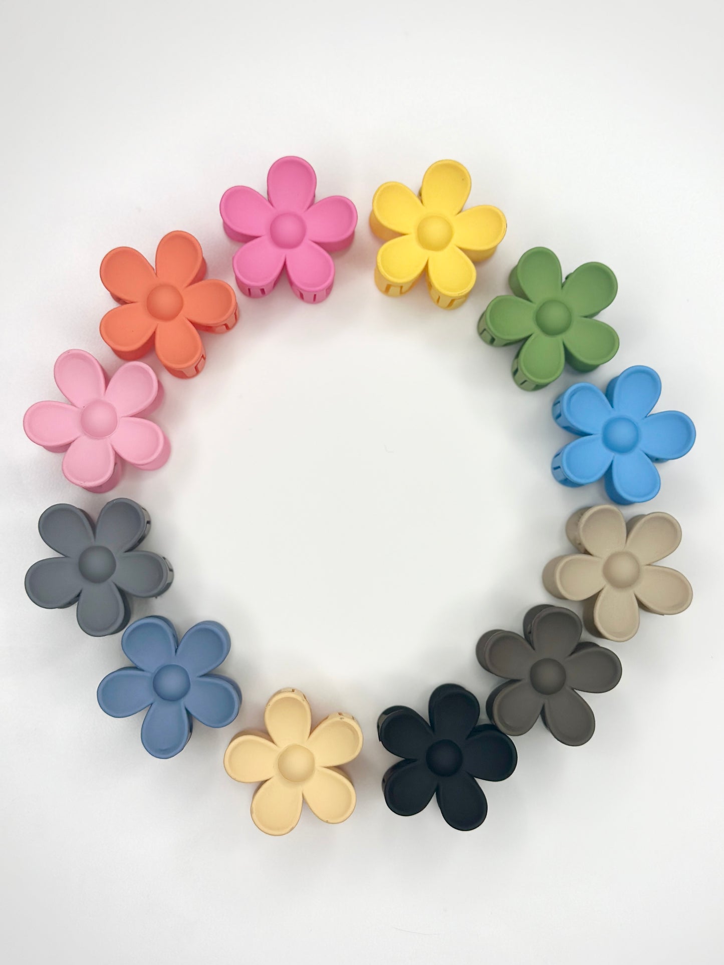 Small Flower Claw Clips