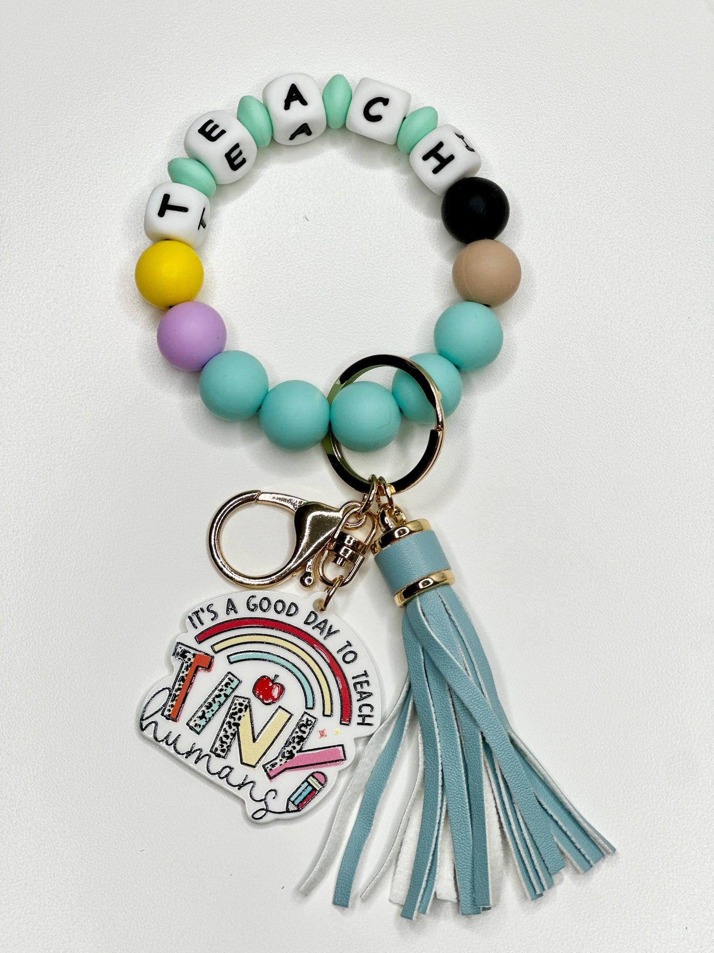 TEACH Bracelet Keychain