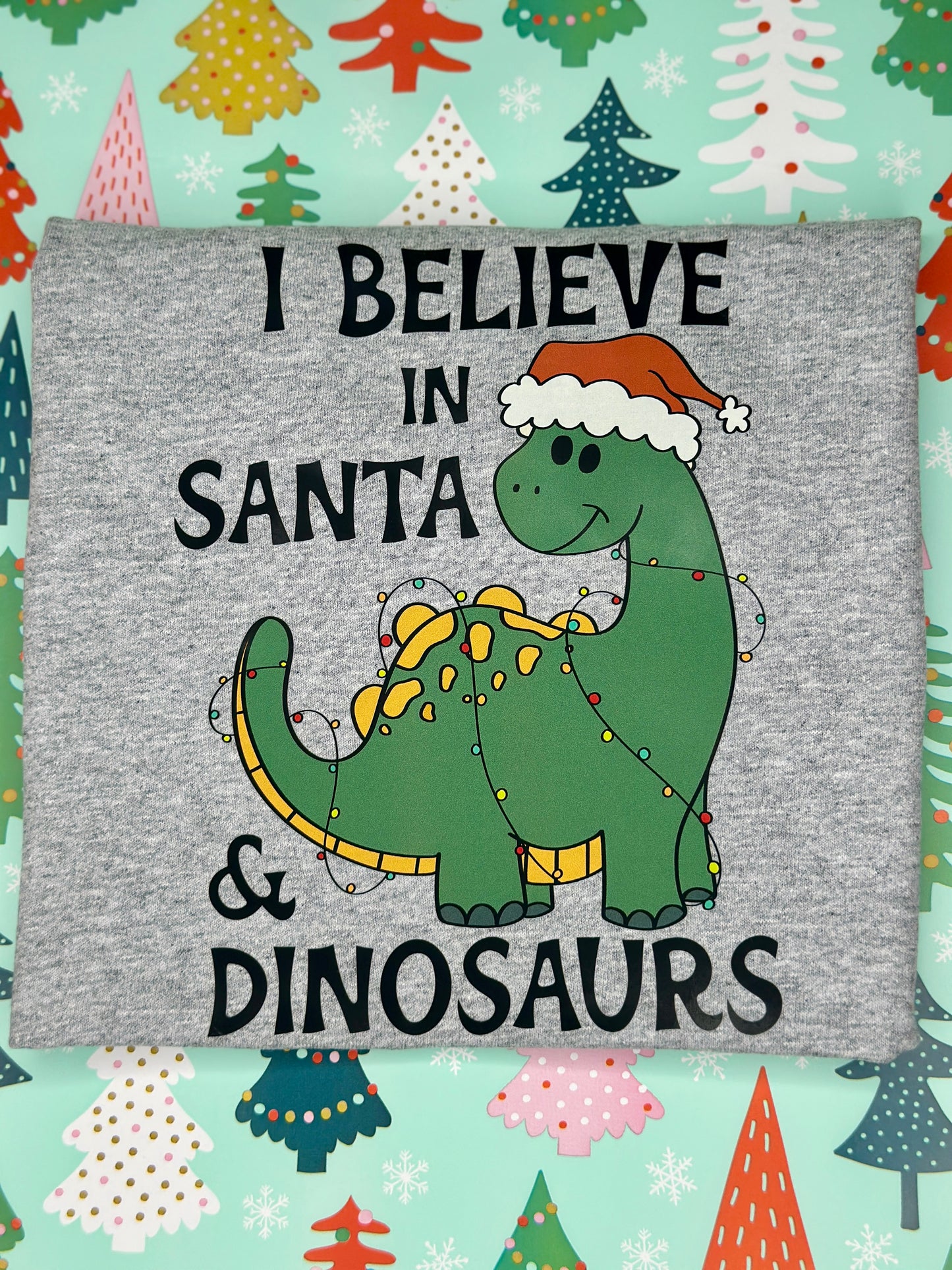 I Believe in Santa & Dinos • Kids Tee