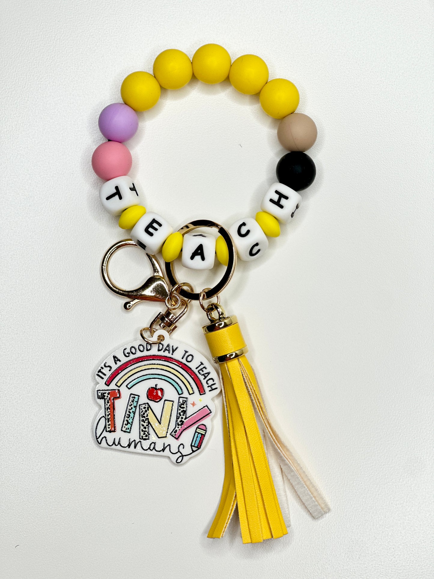 TEACH Bracelet Keychain