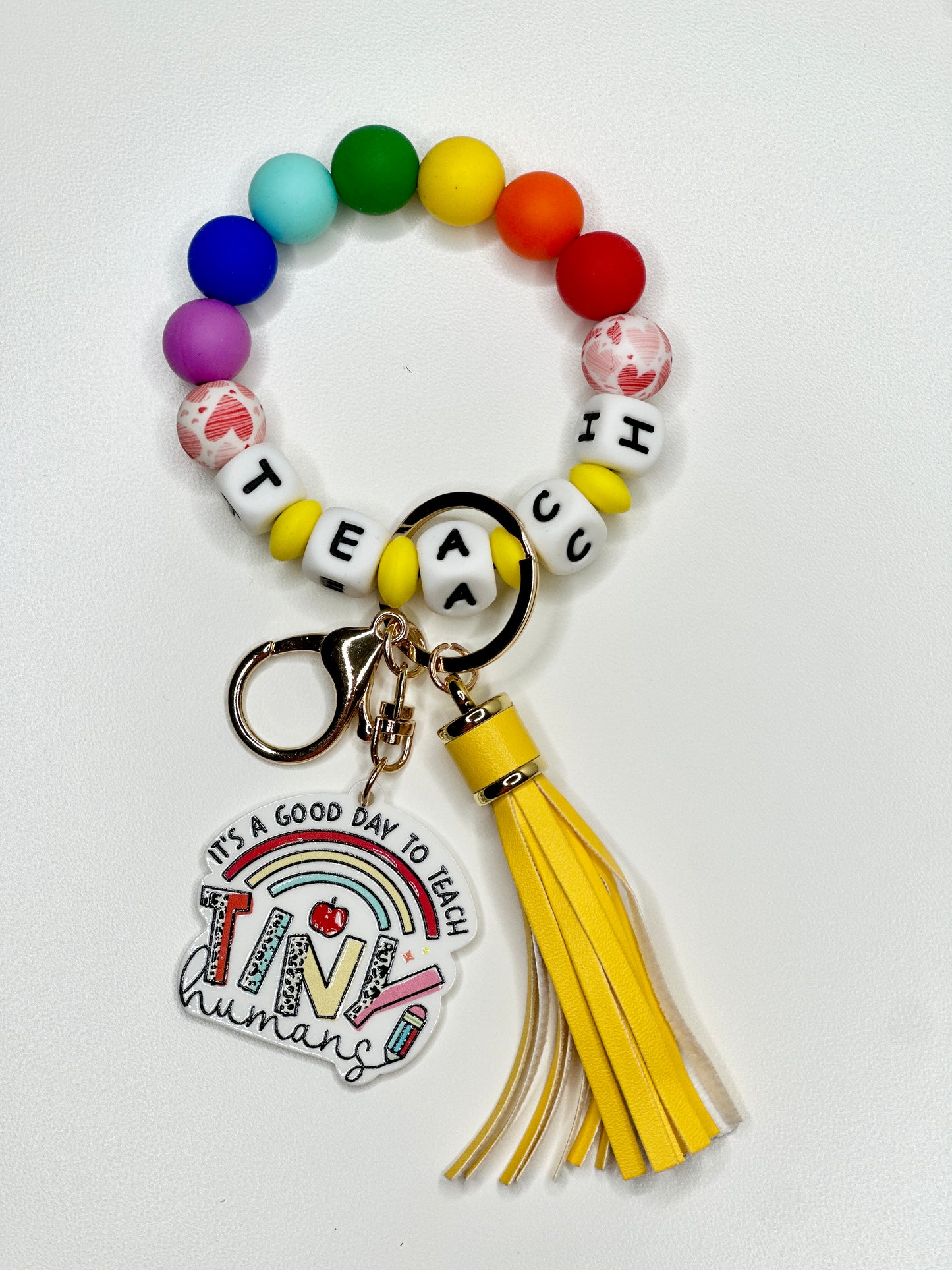 TEACH Bracelet Keychain